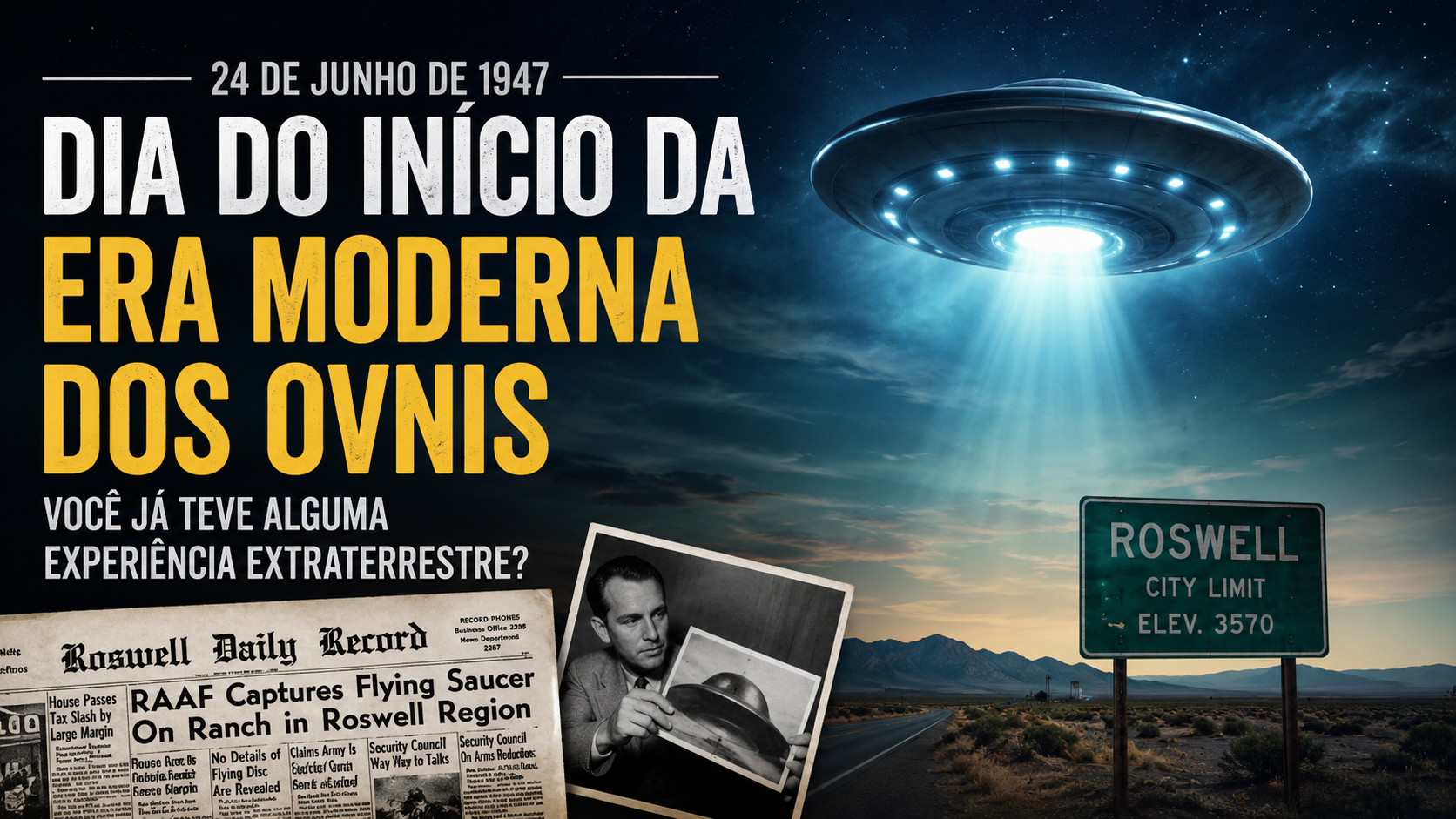 Dia do início da era moderna dos OVNIs: avistamentos de 1947 mudaram a história