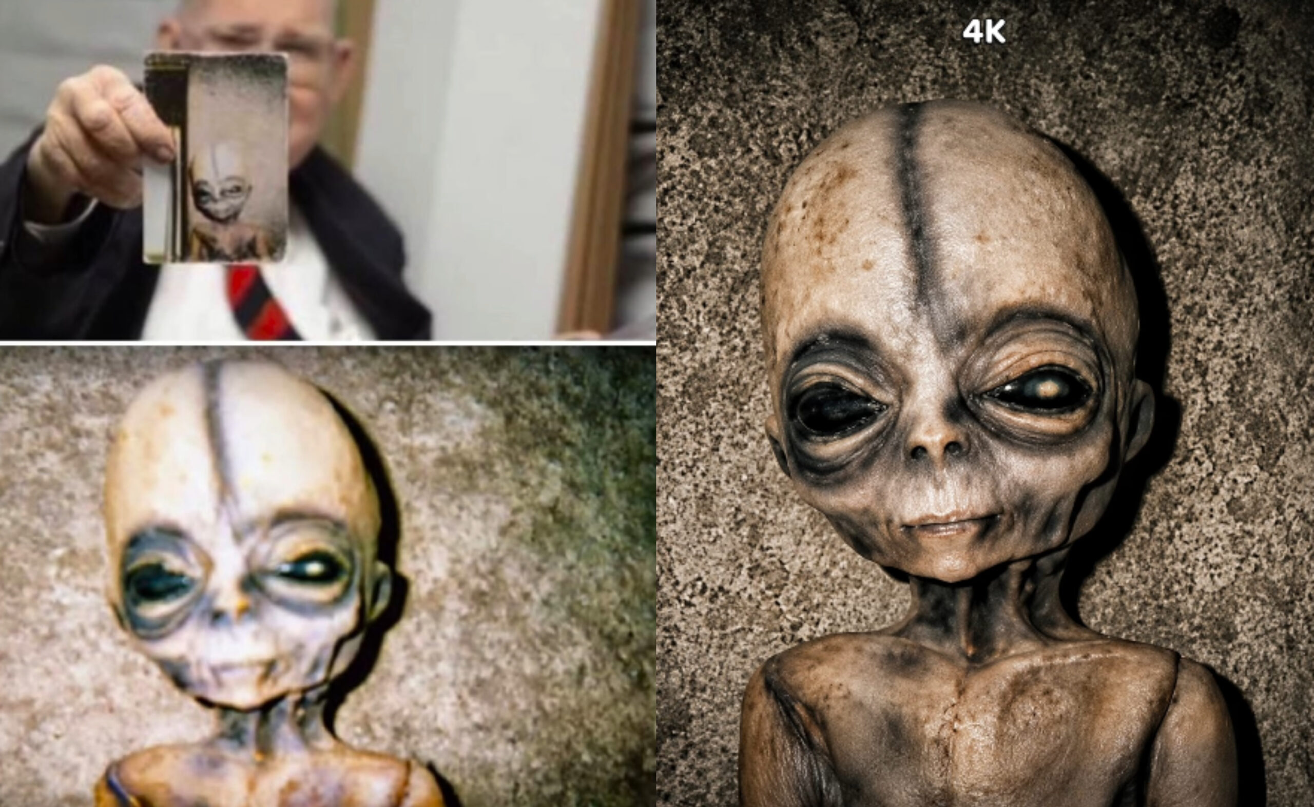Imagens de possíveis seres extraterrestres em 4K revelam detalhes que antes passavam despercebidos